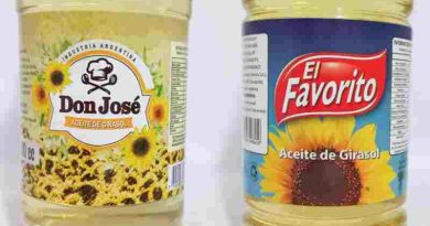 Seguridad Alimentaria: la Assal emitió una alerta alimentaria por la comercialización de los aceites de girasol Don José y El Favorito