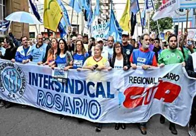 La Intersindical Rosario respaldó el paro nacional de Ctera y Amsafe: “la verdadera amenaza es el abandono estatal”