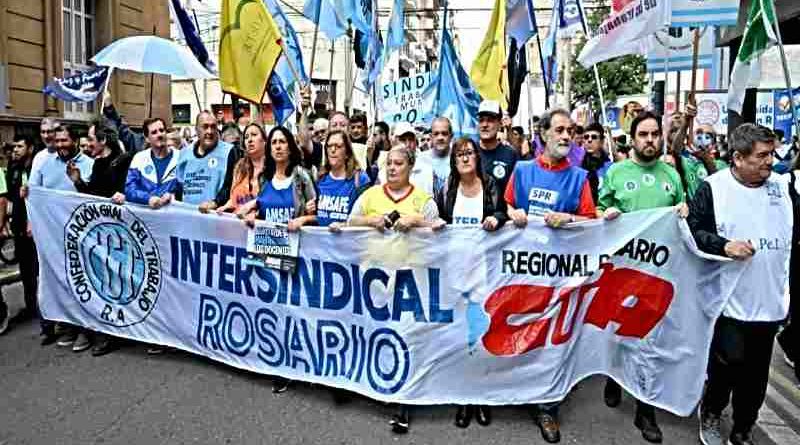 La Intersindical Rosario respaldó el paro nacional de Ctera y Amsafe: “la verdadera amenaza es el abandono estatal”