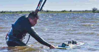 Santa Fe: murió un instructor de kitesurf en la laguna Setúbal y su novia grabó el accidente fatal