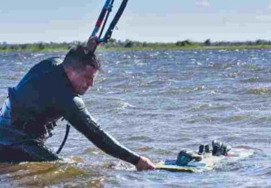 Santa Fe: murió un instructor de kitesurf en la laguna Setúbal y su novia grabó el accidente fatal