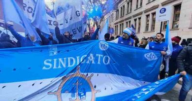 La Marina Mercante se movilizó contra el Gobierno: “marchamos para defender nuestra soberanía”, afirmó Marcelo Zabala