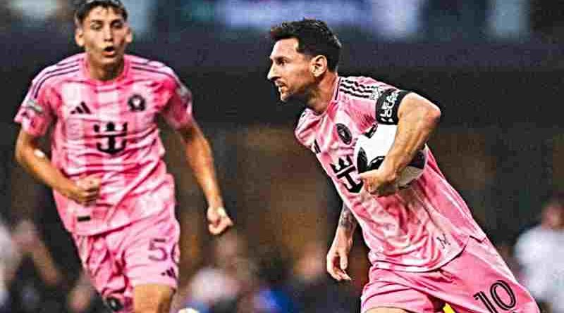 El Inter Miami abrió la Leagues Cup con un triunfo ante San Luis con un doblete de Messi
