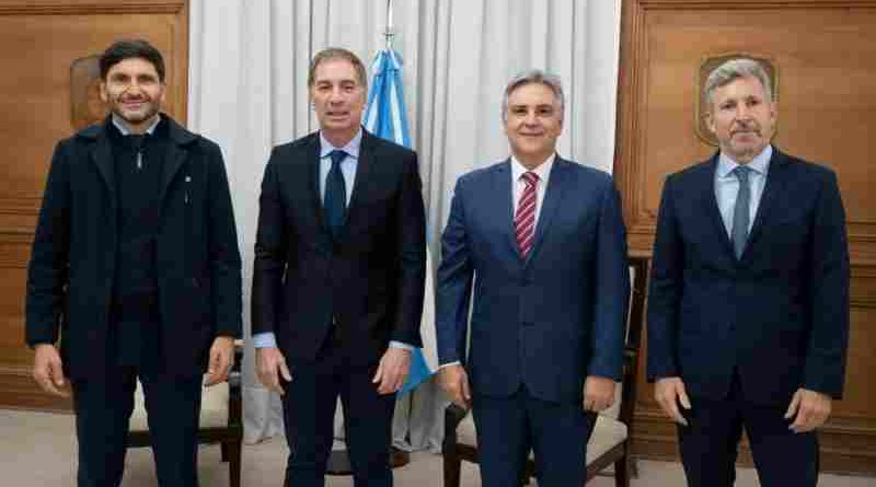 Cumbre en Casa Rosada: Santilli recibió a Pullaro, Llaryora y Frigerio por una agenda sobre rutas, energía y Zonas Frías