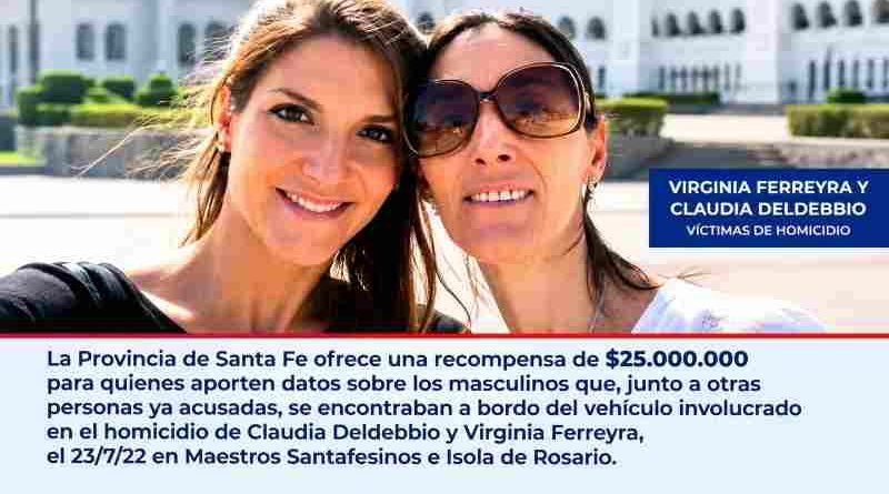 La provincia eleva la recompensa para dar con los acusados que todavía faltan detener del crimen de madre e hija en Rosario