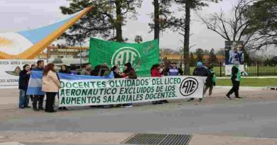 Los trabajadores del Liceo Aeronáutico Militar realizarán un paro de 72 horas la semana que viene