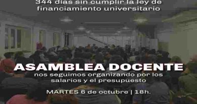 Luego de una semana de paro de los docentes de la UNR, la COAD planifica un nuevo plan de lucha