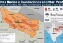 India: al menos 56 muertos y 46 heridos por fuertes lluvias e inundaciones