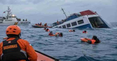 Indonesia: al menos seis muertos y 129 desaparecidos tras el naufragio de un barco