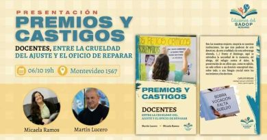Entre el ajuste y el rol reparador de la escuela pública: SADOP presenta “Premios y Castigos”, el libro de Martín Lucero y Micaela Ramos