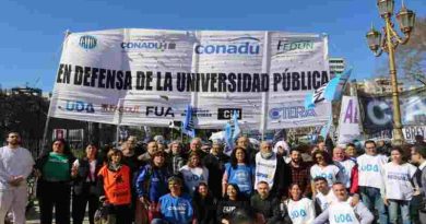Gremios Docentes y No Docentes convocan a jornada de lucha en reclamo del cumplimiento de la Ley de Financiamiento Universitario