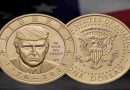 Lanzan moneda con el rostro de Trump y acabado dorado para el 250 aniversario de Estados Unidos