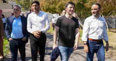 Juegos Suramericanos: Pullaro recorrió junto a Llaryora, Valdés y Torres instalaciones deportivas y el predio del Fan Fest en Rosario