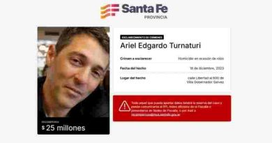 La provincia actualizó a $ 25 millones la recompensa para esclarecer el crimen de Ariel Turnaturi