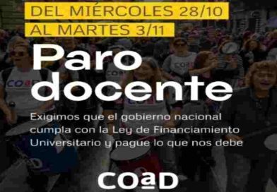 COAD profundiza el plan de lucha en Rosario: impulsan un paro de una semana completa tras el Congreso de CONADU