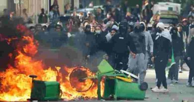 Francia: más de 1.200 detenidos tras una jornada de protestas y disturbios