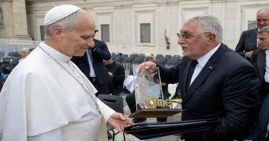 Ricardo Diab, presidente de CAME visitó al papa León XIV y le informó sobre la situación de las pymes