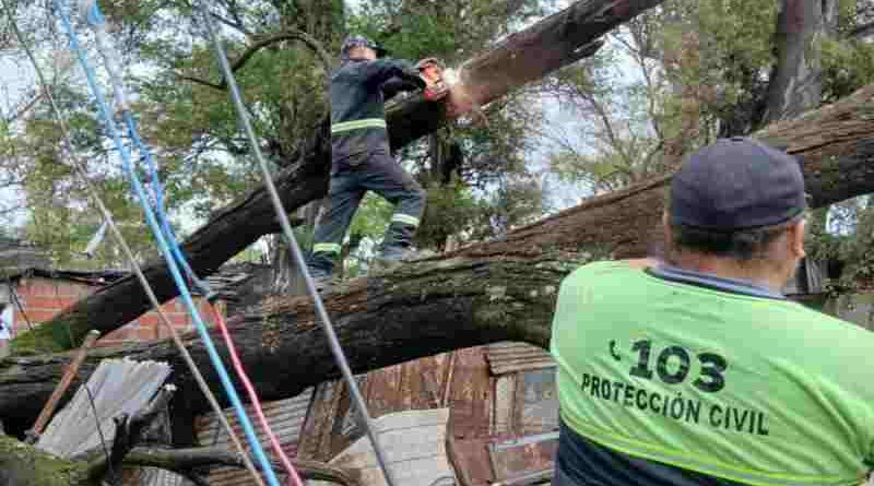 Temporal: Rosario registró 320 reportes por daños ocasionados por la tormenta